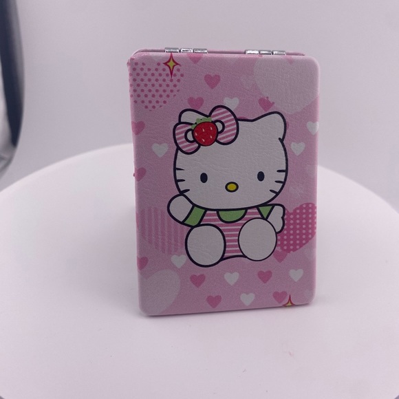 Hello Kitty Rectangle Compact Mirror Pink Strawberry- New - Picture 5 of 5